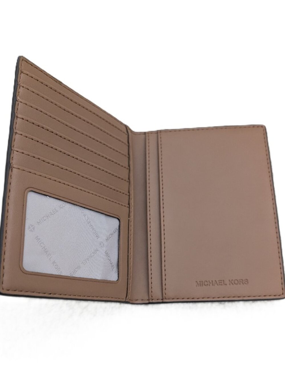 Michael Kors Jet Set Travel Passport Holder Wallet - Brown Travel Ready